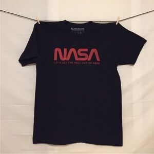 Headline Shirts  M NASA Let’s Get the Hell Out of Here T-Shirt